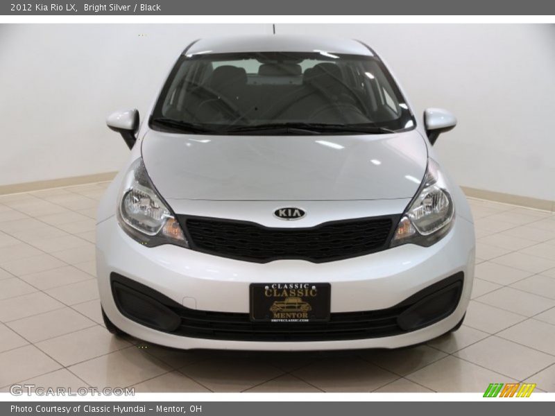 Bright Silver / Black 2012 Kia Rio LX