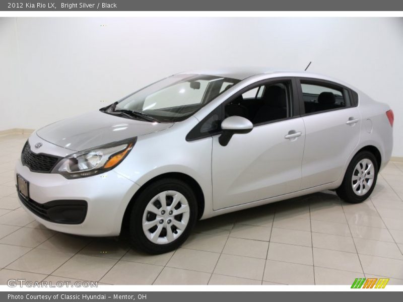 Bright Silver / Black 2012 Kia Rio LX