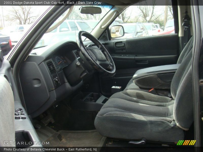 Black / Dark Slate Gray 2001 Dodge Dakota Sport Club Cab 4x4
