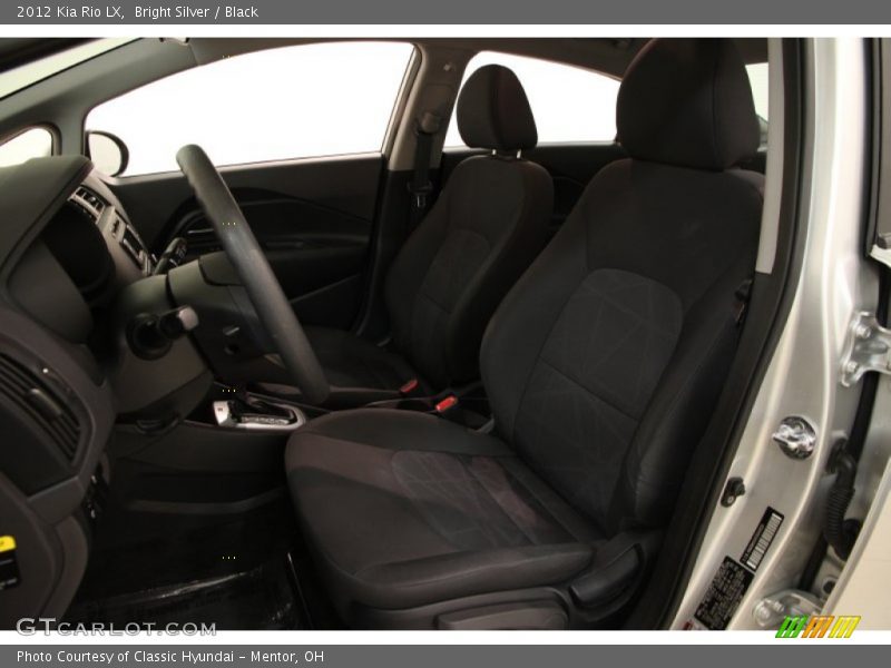 Bright Silver / Black 2012 Kia Rio LX