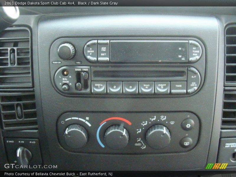Black / Dark Slate Gray 2001 Dodge Dakota Sport Club Cab 4x4