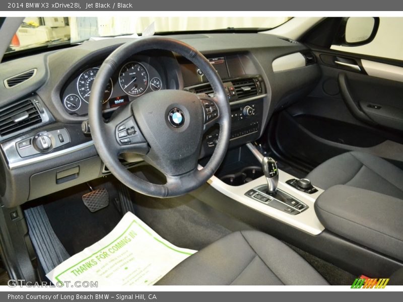 Jet Black / Black 2014 BMW X3 xDrive28i