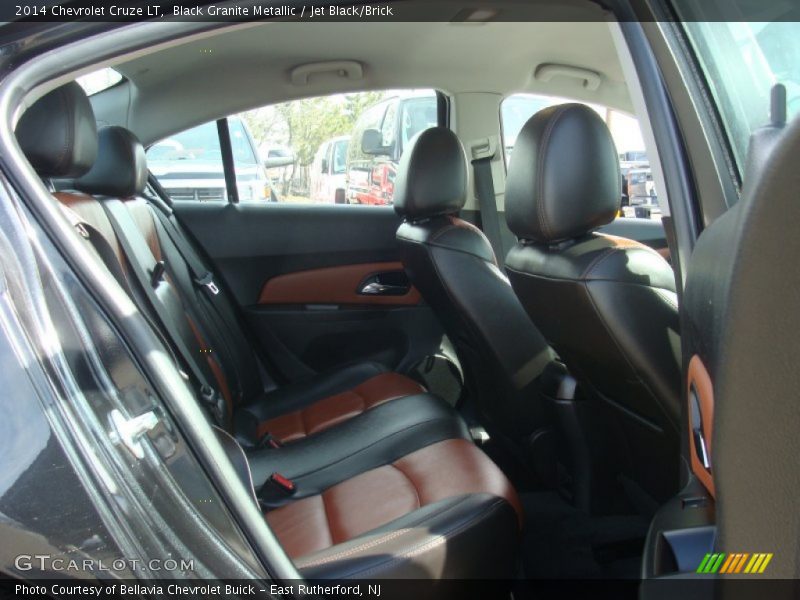 Black Granite Metallic / Jet Black/Brick 2014 Chevrolet Cruze LT