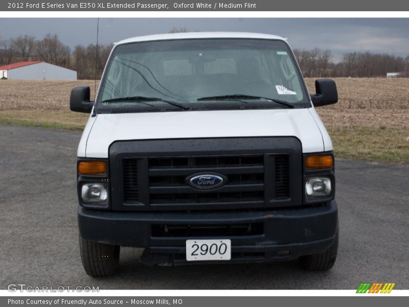 Oxford White / Medium Flint 2012 Ford E Series Van E350 XL Extended Passenger
