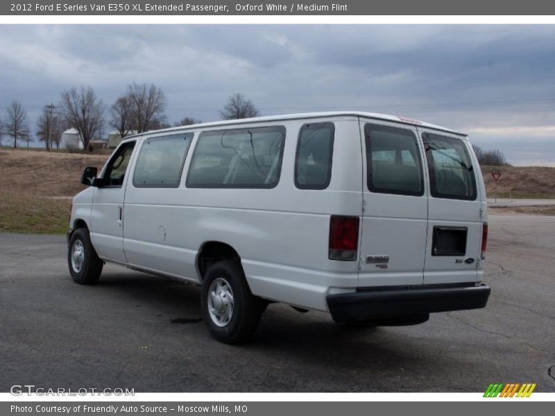 Oxford White / Medium Flint 2012 Ford E Series Van E350 XL Extended Passenger