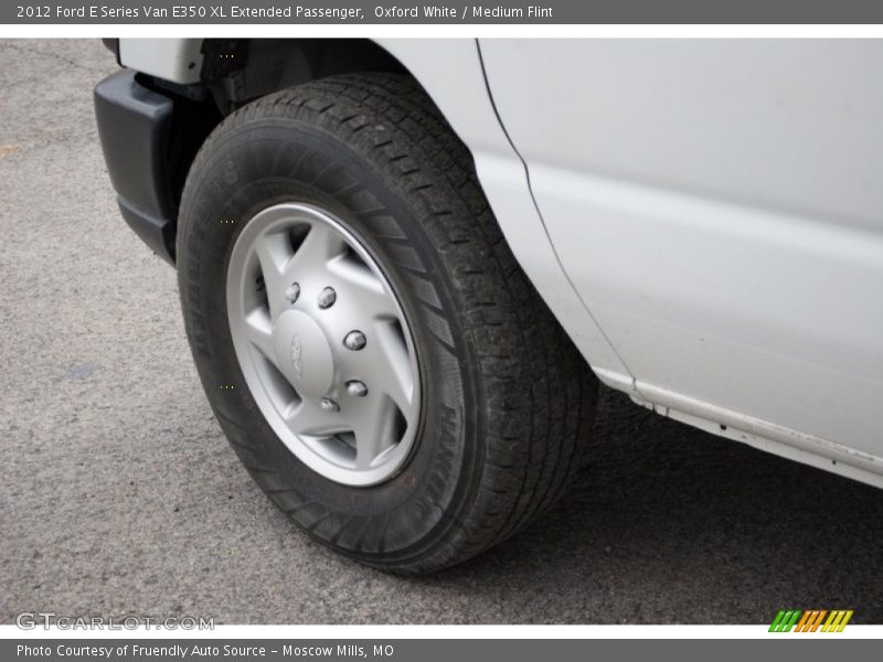 Oxford White / Medium Flint 2012 Ford E Series Van E350 XL Extended Passenger