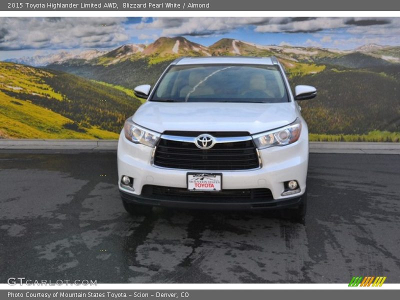 Blizzard Pearl White / Almond 2015 Toyota Highlander Limited AWD