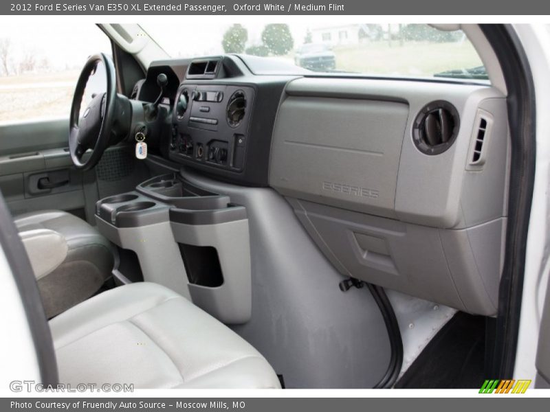 Oxford White / Medium Flint 2012 Ford E Series Van E350 XL Extended Passenger