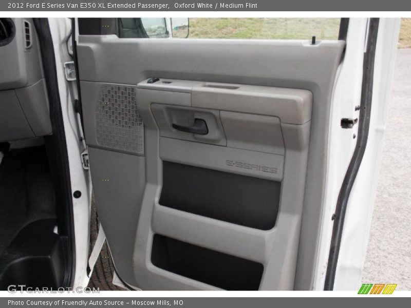 Oxford White / Medium Flint 2012 Ford E Series Van E350 XL Extended Passenger