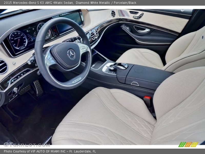  2015 S 63 AMG 4Matic Sedan Porcelain/Black Interior