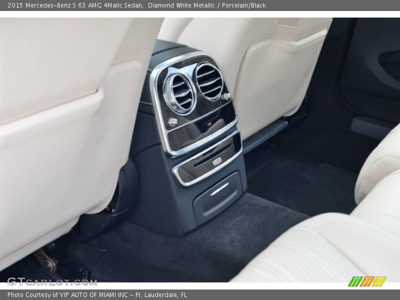 Diamond White Metallic / Porcelain/Black 2015 Mercedes-Benz S 63 AMG 4Matic Sedan