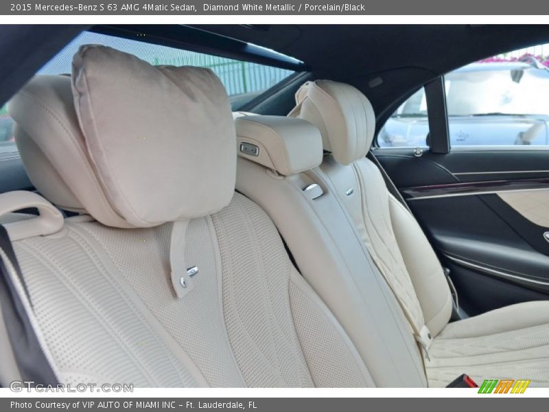 Diamond White Metallic / Porcelain/Black 2015 Mercedes-Benz S 63 AMG 4Matic Sedan