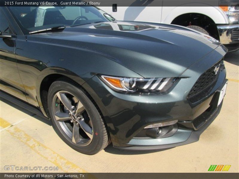 Guard Metallic / Ebony 2015 Ford Mustang V6 Coupe