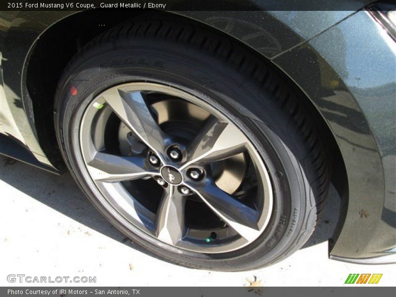Guard Metallic / Ebony 2015 Ford Mustang V6 Coupe