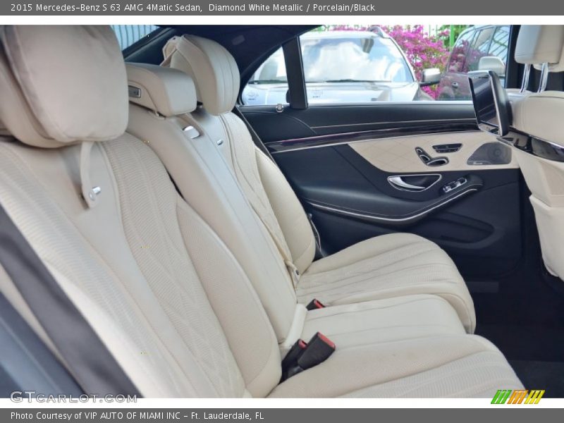 Diamond White Metallic / Porcelain/Black 2015 Mercedes-Benz S 63 AMG 4Matic Sedan