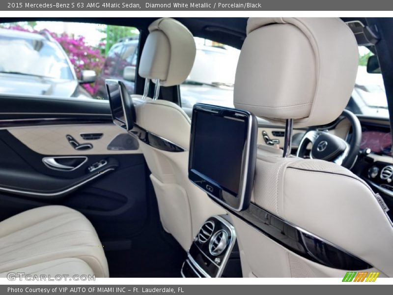 Diamond White Metallic / Porcelain/Black 2015 Mercedes-Benz S 63 AMG 4Matic Sedan