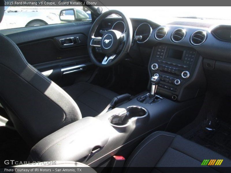 Guard Metallic / Ebony 2015 Ford Mustang V6 Coupe
