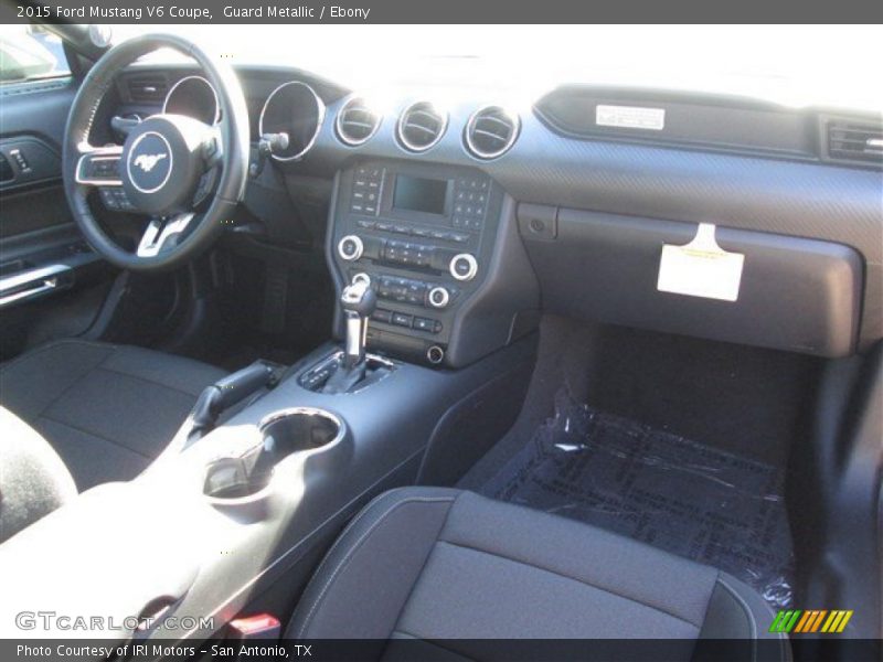 Guard Metallic / Ebony 2015 Ford Mustang V6 Coupe