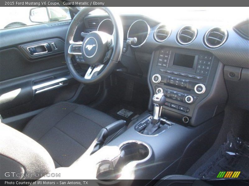 Guard Metallic / Ebony 2015 Ford Mustang V6 Coupe