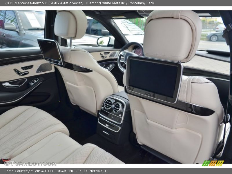 Diamond White Metallic / Porcelain/Black 2015 Mercedes-Benz S 63 AMG 4Matic Sedan