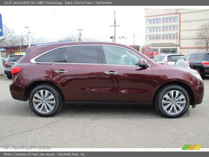 Dark Cherry Pearl / Parchment 2015 Acura MDX SH-AWD Technology