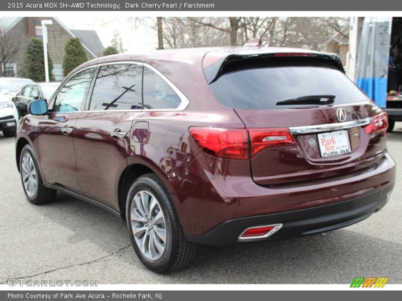 Dark Cherry Pearl / Parchment 2015 Acura MDX SH-AWD Technology