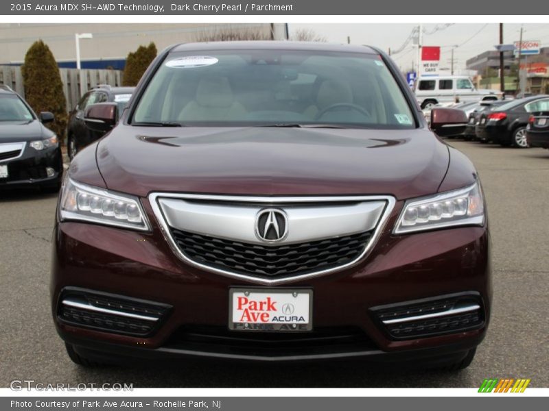 Dark Cherry Pearl / Parchment 2015 Acura MDX SH-AWD Technology