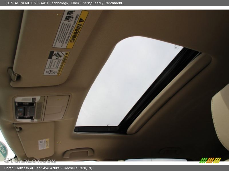 Dark Cherry Pearl / Parchment 2015 Acura MDX SH-AWD Technology