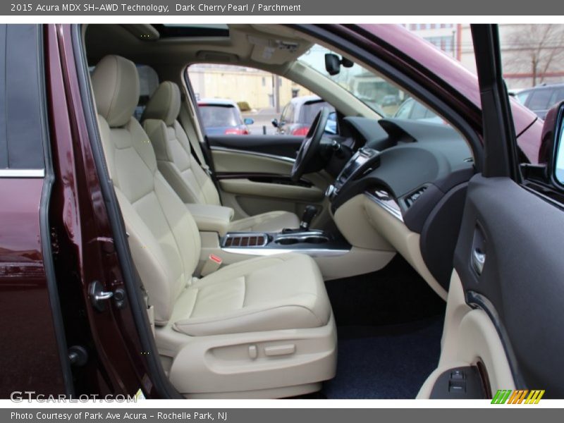 Dark Cherry Pearl / Parchment 2015 Acura MDX SH-AWD Technology