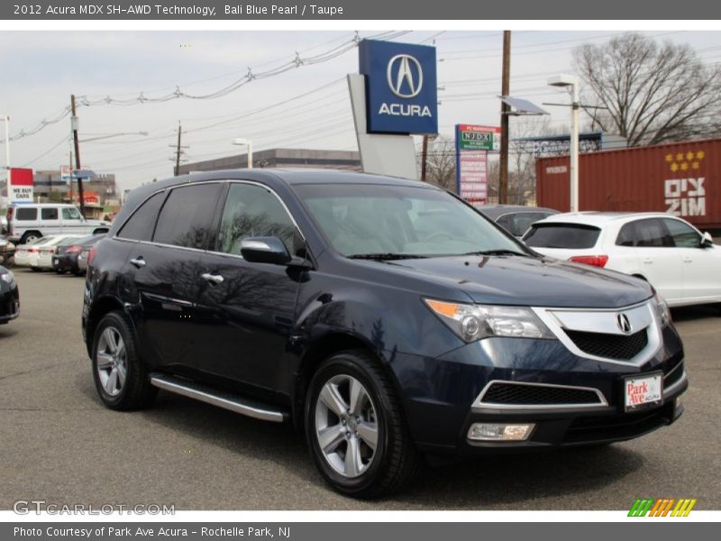 Bali Blue Pearl / Taupe 2012 Acura MDX SH-AWD Technology