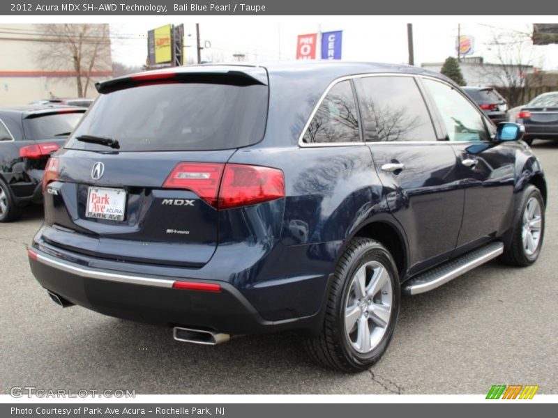 Bali Blue Pearl / Taupe 2012 Acura MDX SH-AWD Technology