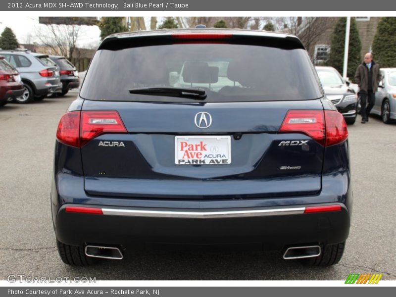 Bali Blue Pearl / Taupe 2012 Acura MDX SH-AWD Technology