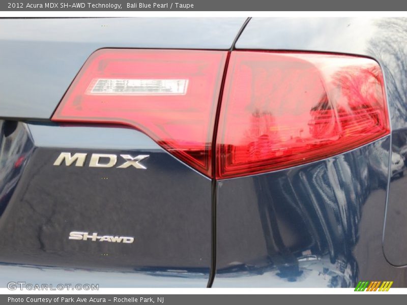 Bali Blue Pearl / Taupe 2012 Acura MDX SH-AWD Technology