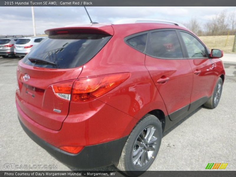 Garnet Red / Black 2015 Hyundai Tucson SE AWD