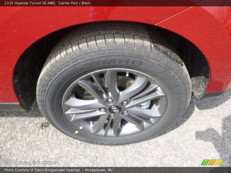 Garnet Red / Black 2015 Hyundai Tucson SE AWD