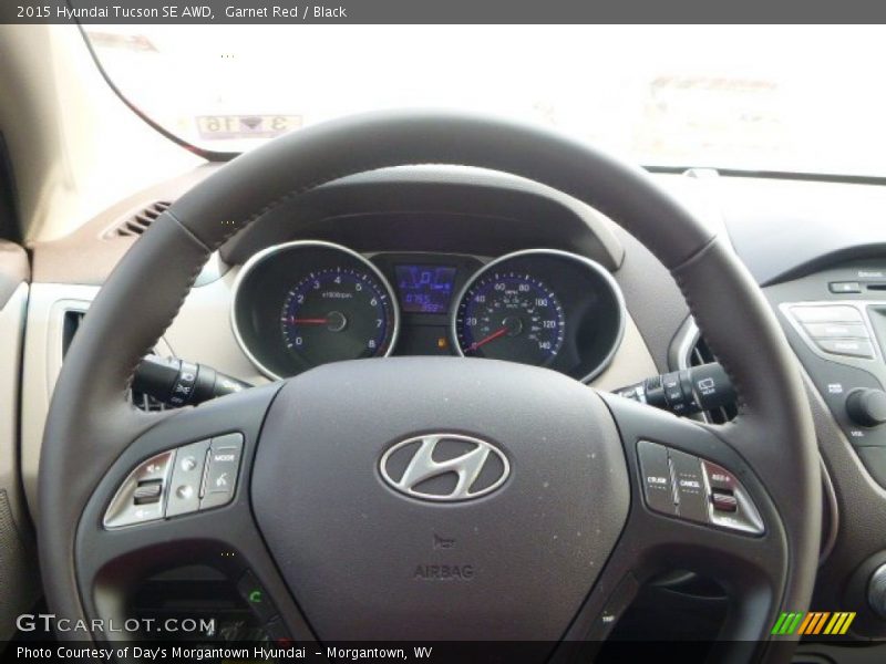 Garnet Red / Black 2015 Hyundai Tucson SE AWD