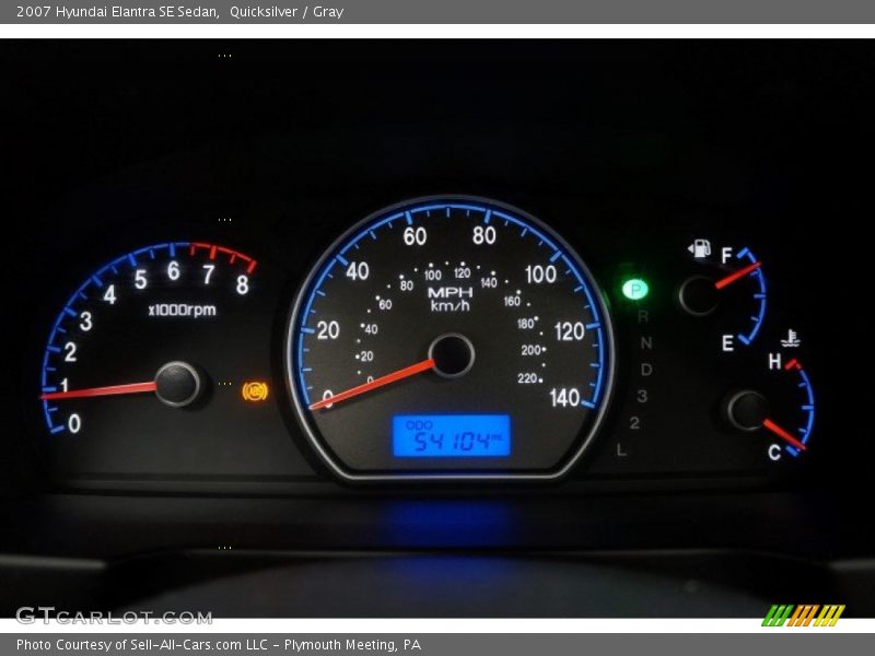 Quicksilver / Gray 2007 Hyundai Elantra SE Sedan
