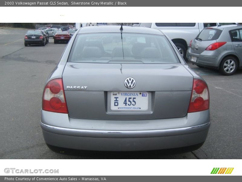 Silverstone Grey Metallic / Black 2003 Volkswagen Passat GLS Sedan