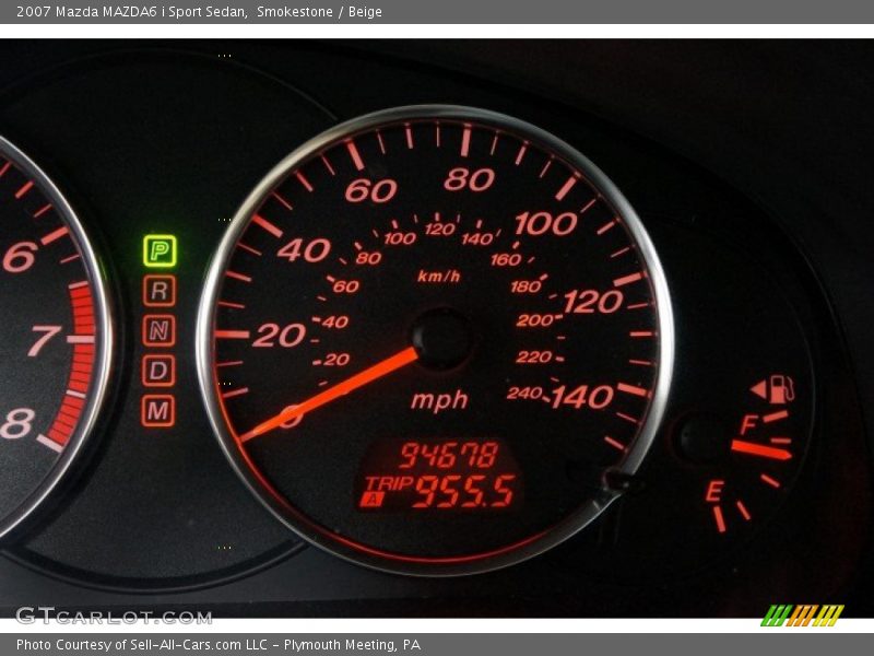 Smokestone / Beige 2007 Mazda MAZDA6 i Sport Sedan