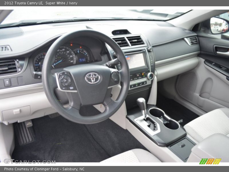 Super White / Ivory 2012 Toyota Camry LE