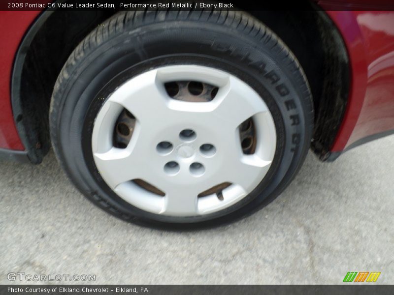Performance Red Metallic / Ebony Black 2008 Pontiac G6 Value Leader Sedan