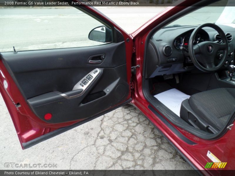 Performance Red Metallic / Ebony Black 2008 Pontiac G6 Value Leader Sedan