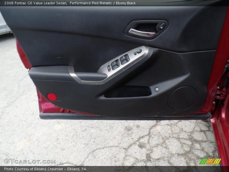 Performance Red Metallic / Ebony Black 2008 Pontiac G6 Value Leader Sedan