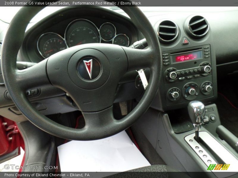 Performance Red Metallic / Ebony Black 2008 Pontiac G6 Value Leader Sedan