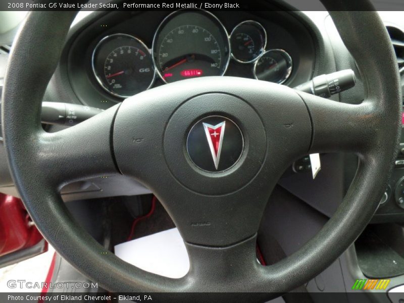 Performance Red Metallic / Ebony Black 2008 Pontiac G6 Value Leader Sedan