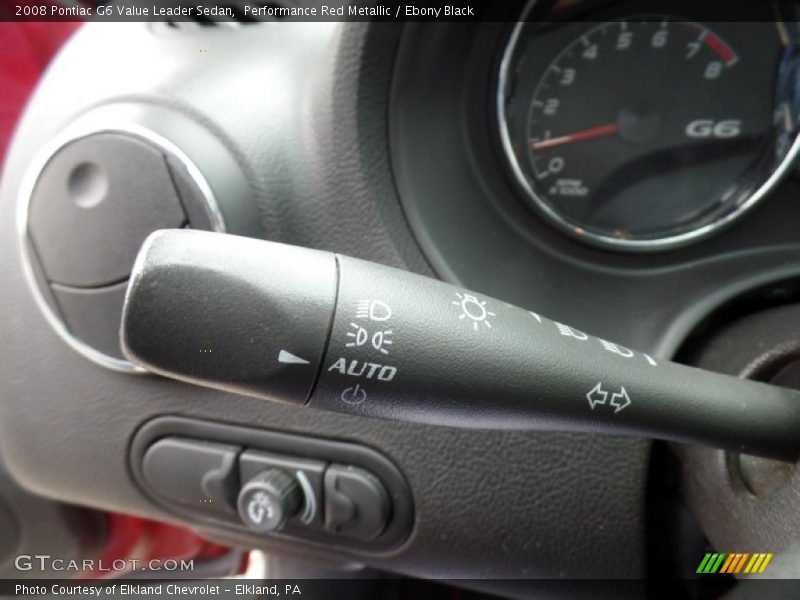 Performance Red Metallic / Ebony Black 2008 Pontiac G6 Value Leader Sedan