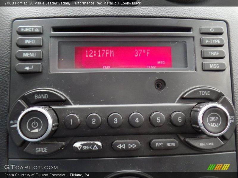 Performance Red Metallic / Ebony Black 2008 Pontiac G6 Value Leader Sedan