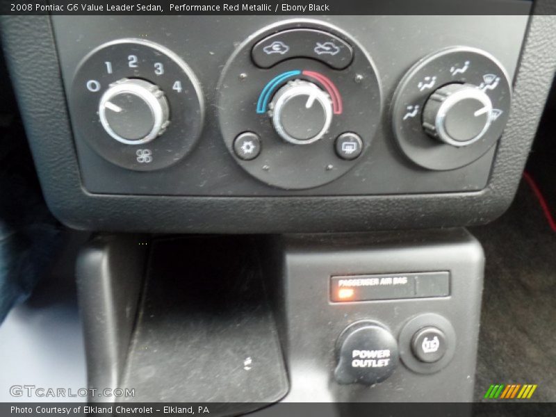 Performance Red Metallic / Ebony Black 2008 Pontiac G6 Value Leader Sedan