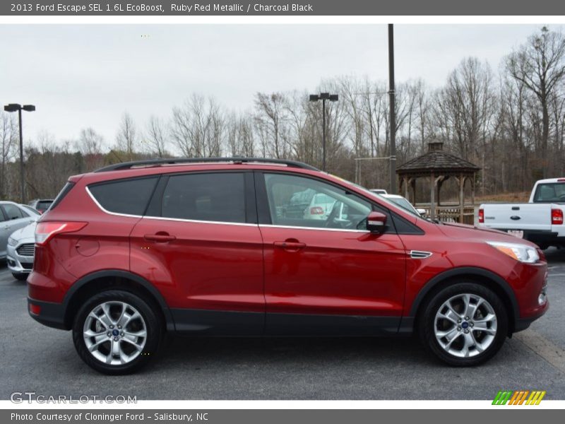 Ruby Red Metallic / Charcoal Black 2013 Ford Escape SEL 1.6L EcoBoost