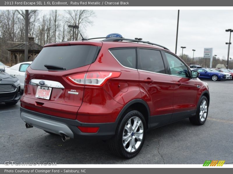 Ruby Red Metallic / Charcoal Black 2013 Ford Escape SEL 1.6L EcoBoost
